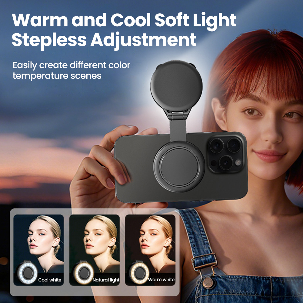 Macro Photography Lighting Kit - Mini Magnetic LED Selfie Fill Light