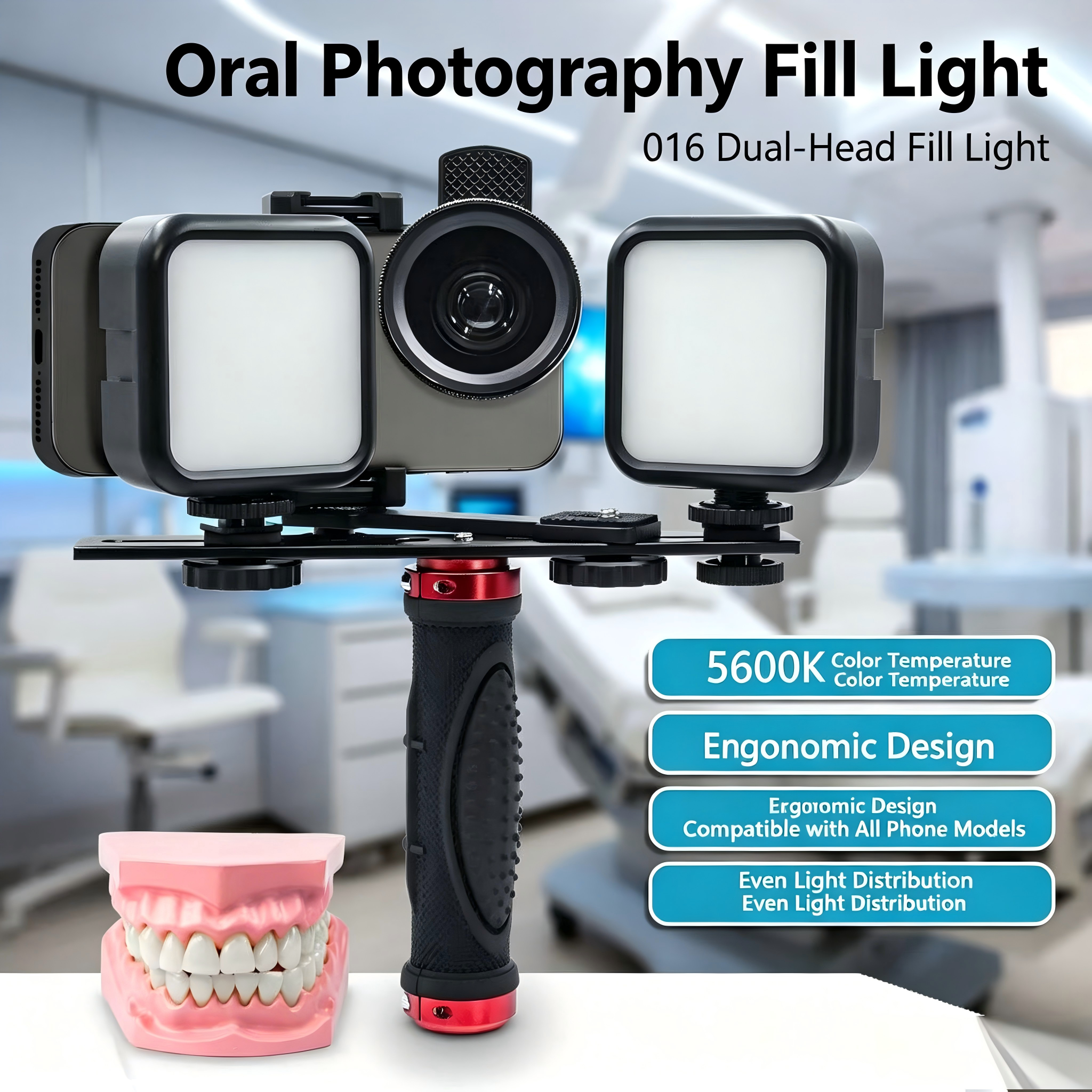 Photography Lighting Definition - Portable Dental Photography Light Kit Bluetooth
