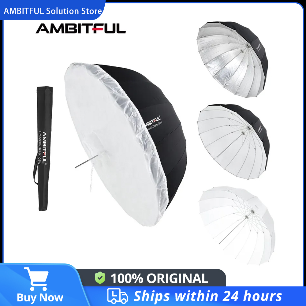 AMBITFUL 105cm 130cm 160cm Dee - مراجعة Parabolic Umbrella Deep وسعره