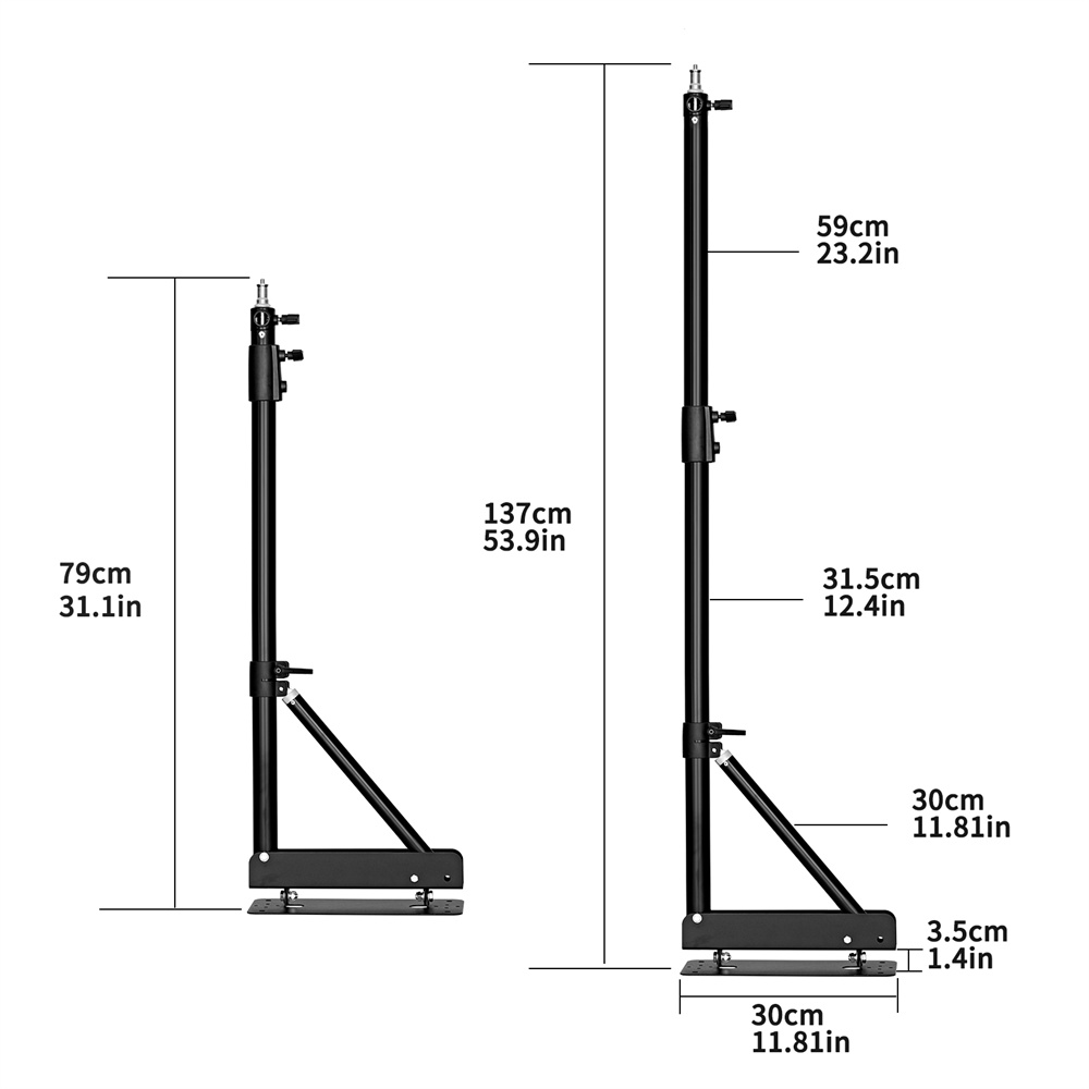 100/135/ 170cm Wall Mounting T - مراجعة Photography Lighting System وسعره