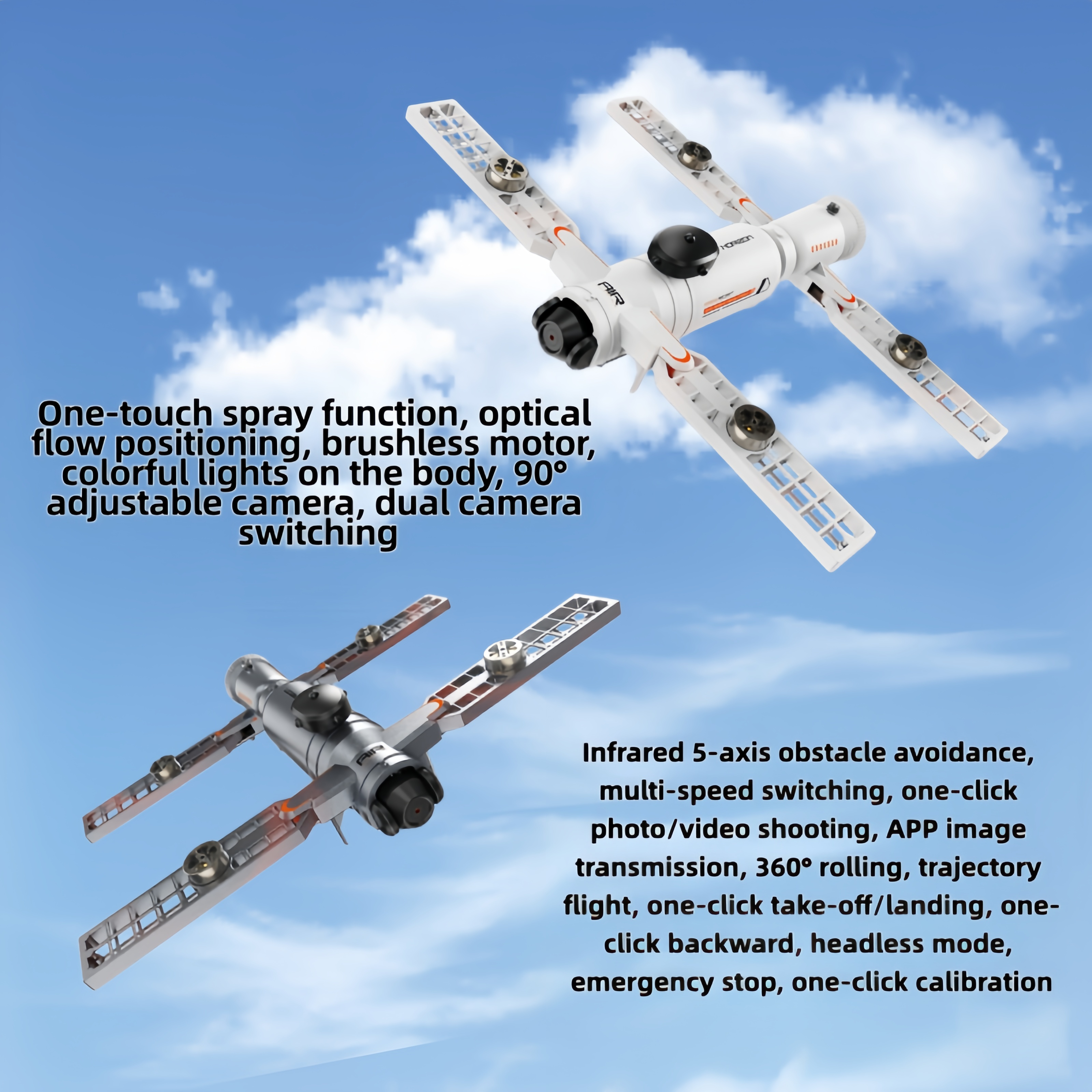 NEW AE22 Drone Accessories-Opt - مراجعة Photography Lighting Position وسعره