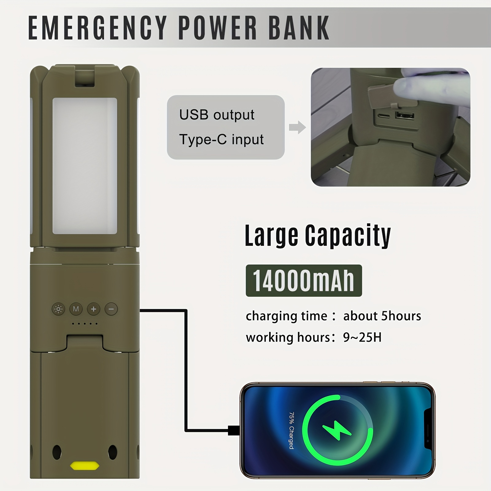 Camping Lantern, 14000mAh Rech - مراجعة V Mount Battery وسعره
