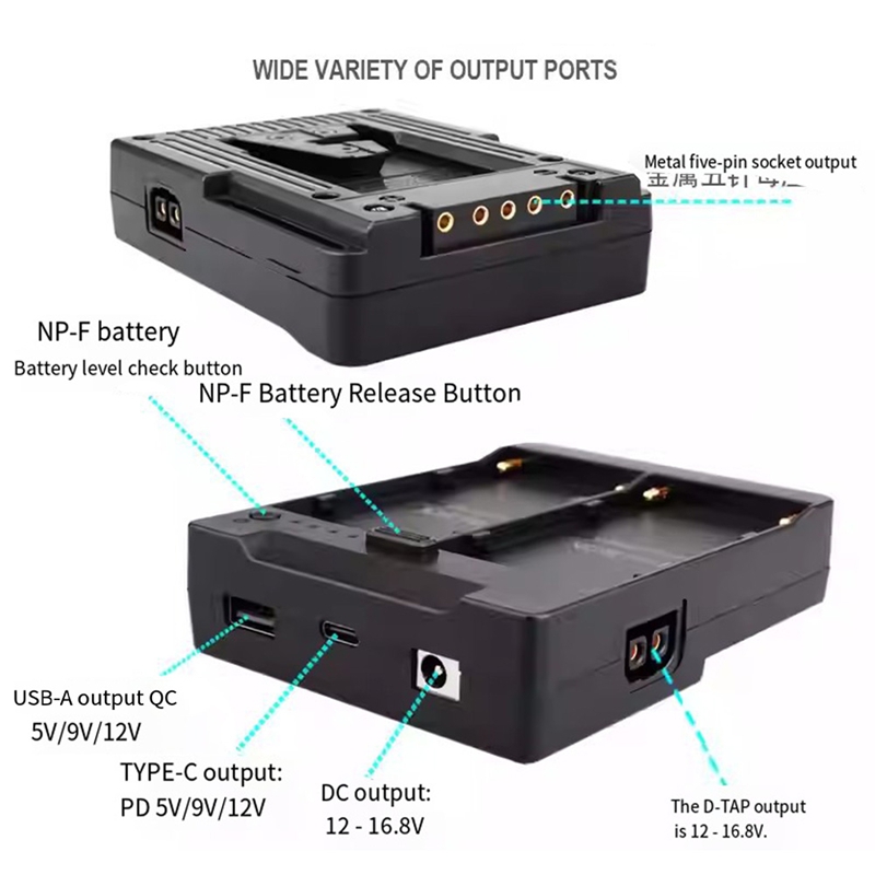 Dual NP-F550/750/970 NP-F Seri - مراجعة V Mount Battery وسعره