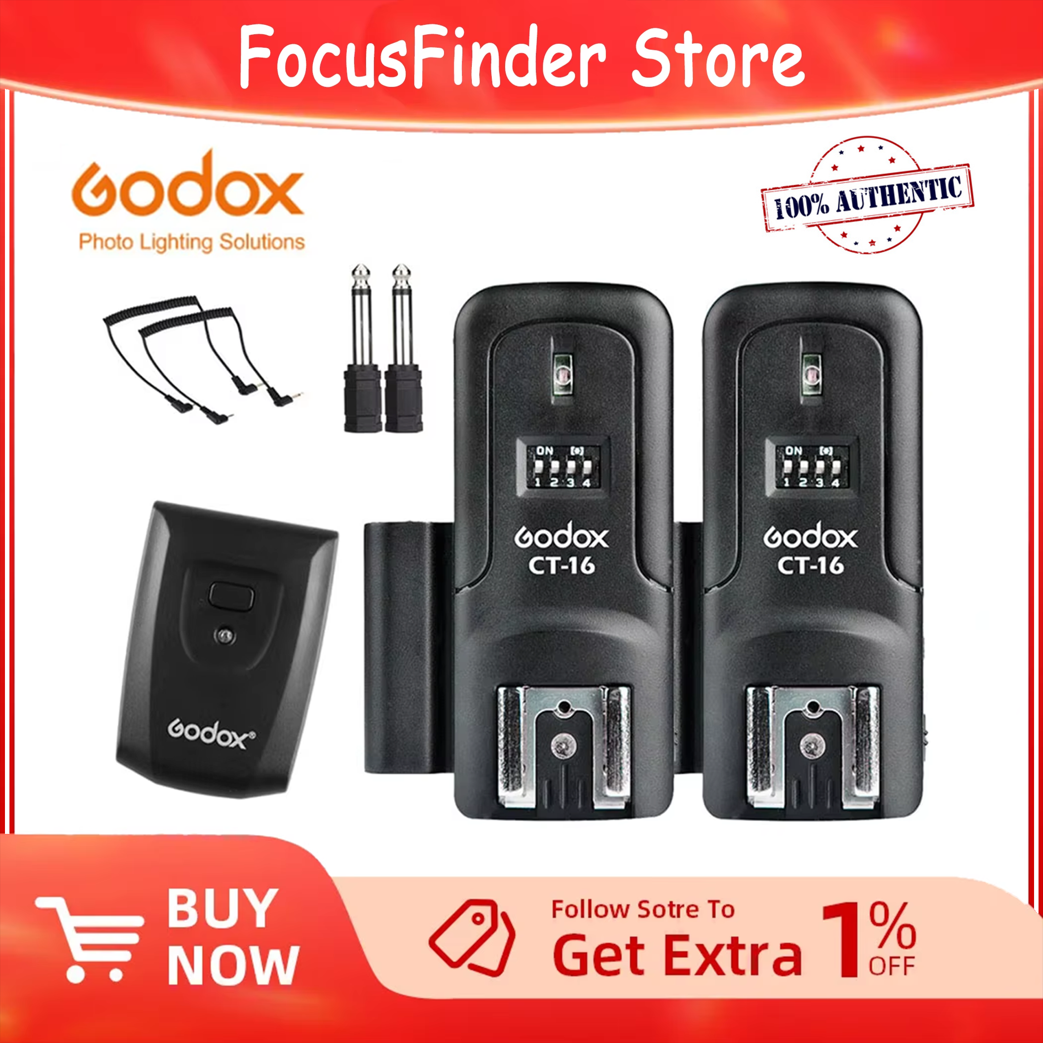 Godox CT-16 Flash Trigger 16 C - مراجعة Trigger Receiver Set وسعره