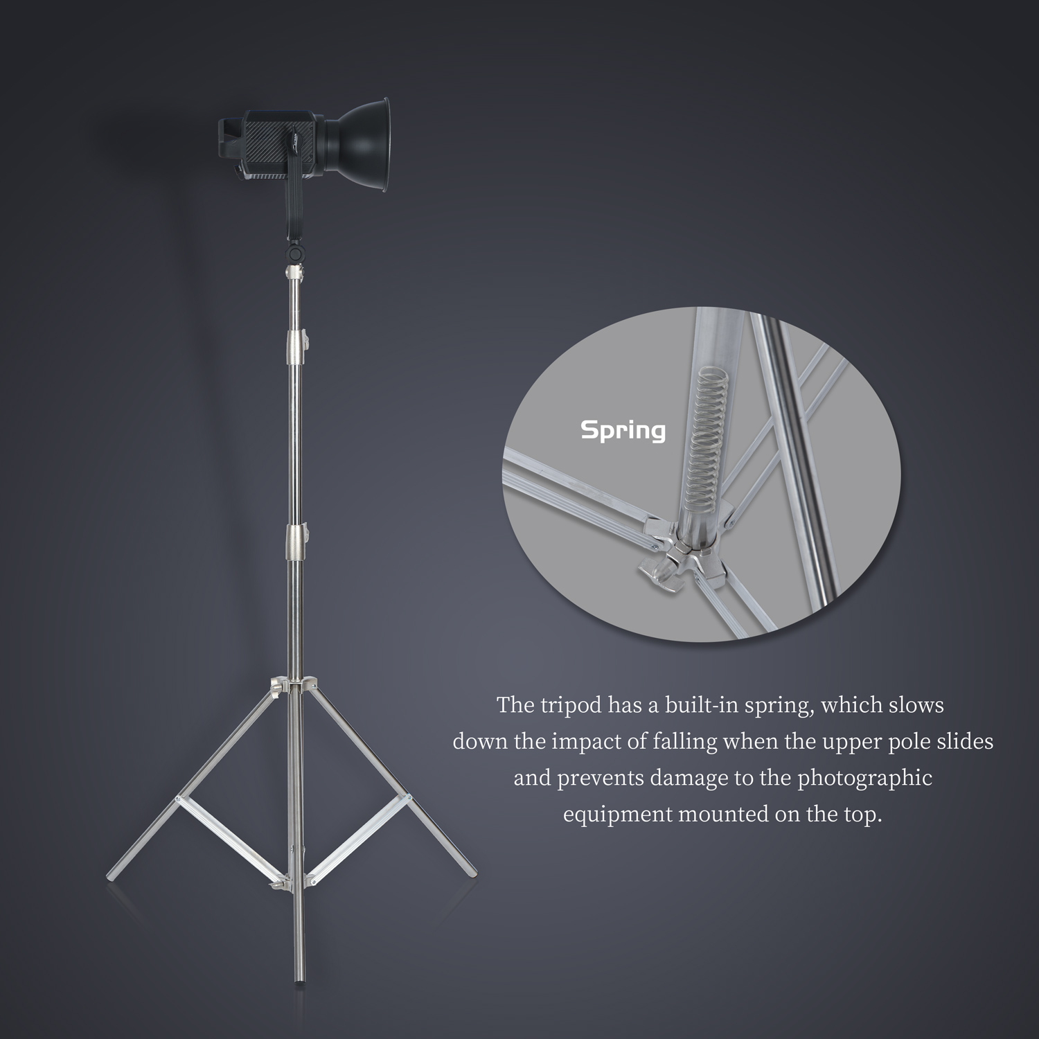 SH 2.8M Stainless Steel Light  - مراجعة Photography Lighting System وسعره