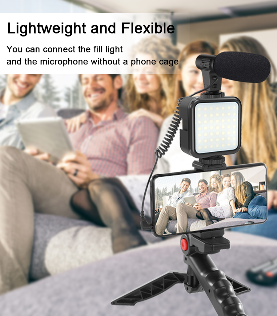 Smartphone Vlogging Kit Video  - مراجعة Macro Photography Lighting Kit وسعره