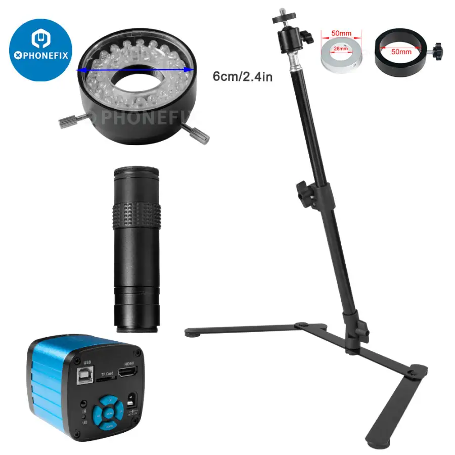 48MP Microscope Camera Set Uni - مراجعة Photography Lighting Definition وسعره