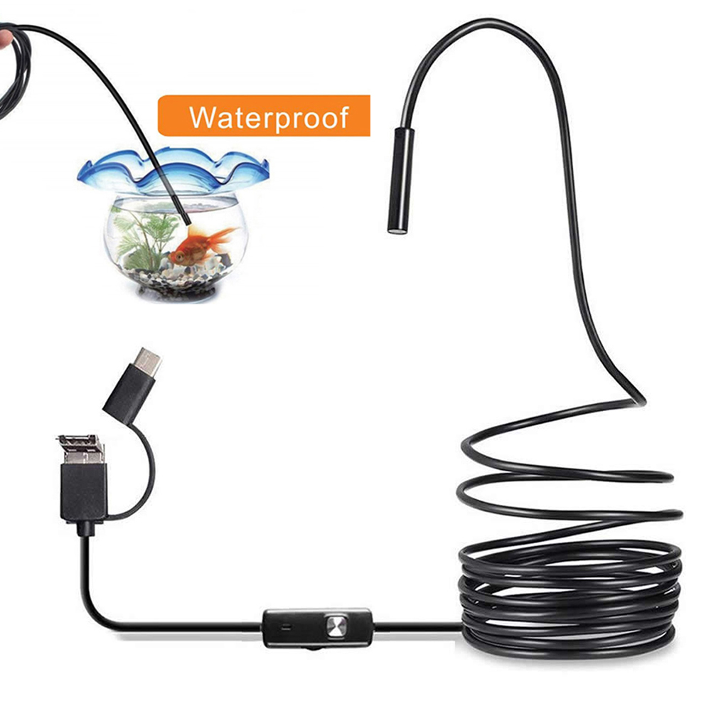 6 LED Light 7mm 1M  Endoscope  - مراجعة Macro Photography Led Lighting وسعره