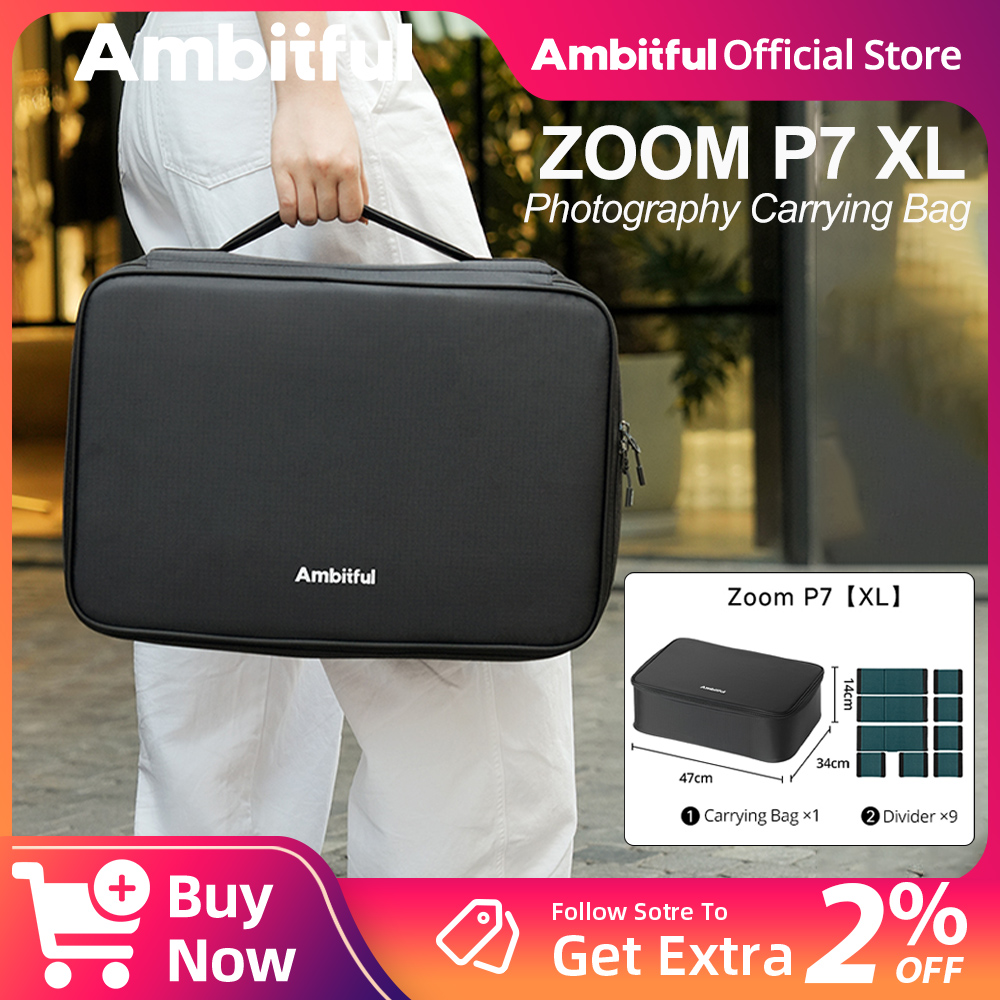 Ambitful ZOOM P7II XL Photogra - مراجعة Photography Lighting Case وسعره
