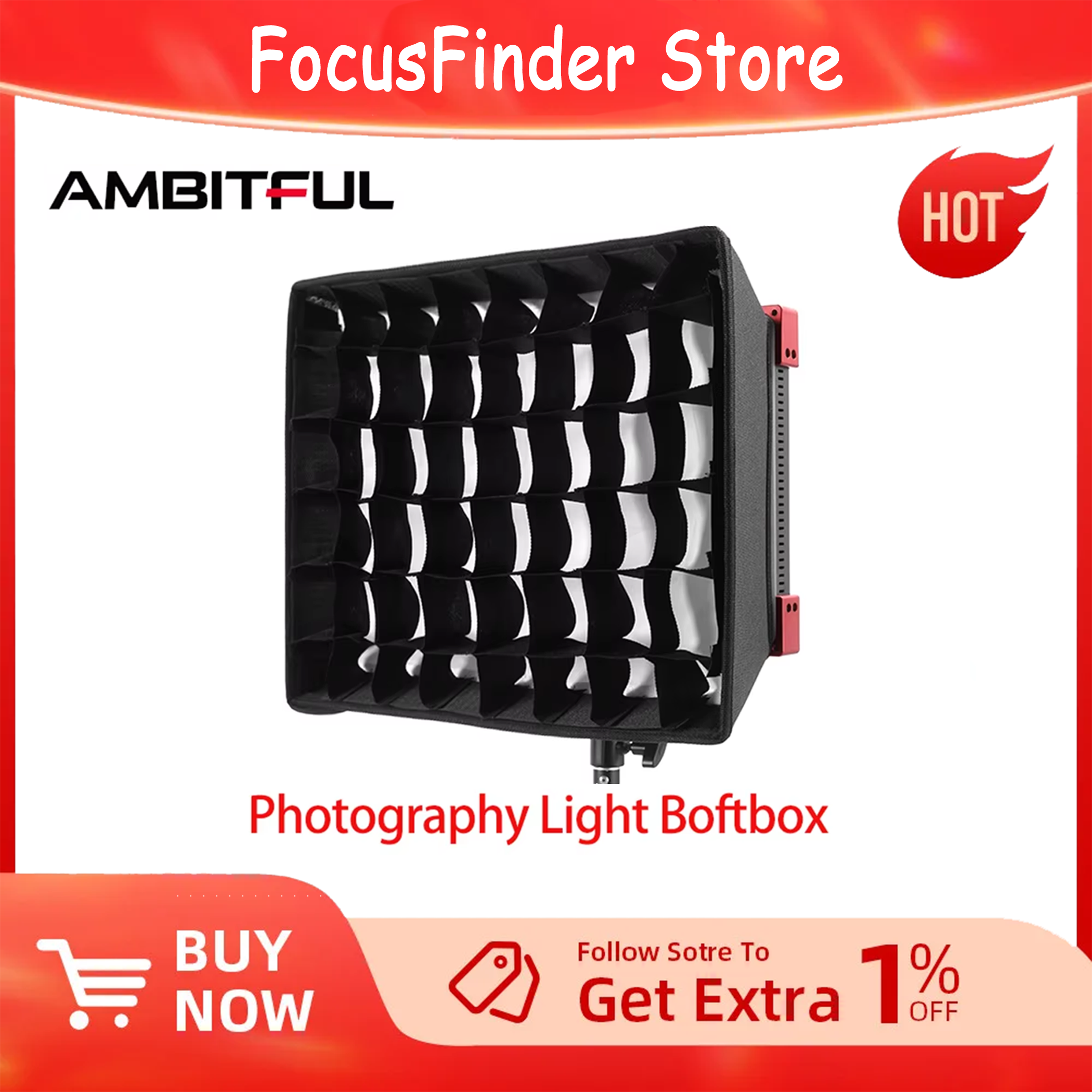 AMBITFUL LEDP60C Dedicated Sof - مراجعة Photography Lighting Grid وسعره