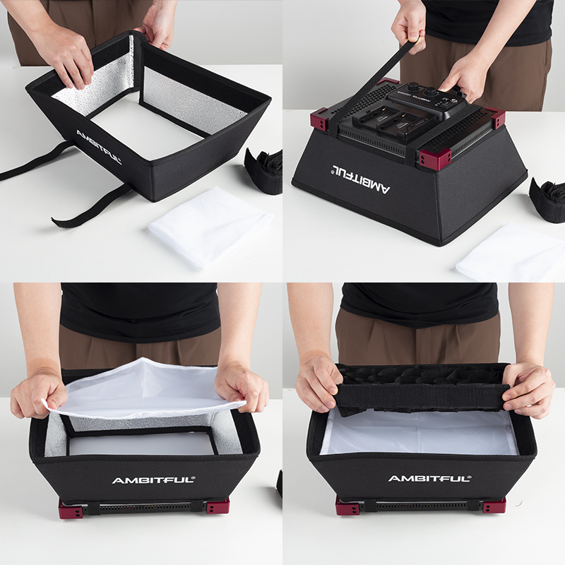 AMBITFUL LEDP60C Dedicated Sof - مراجعة Photography Lighting Grid وسعره
