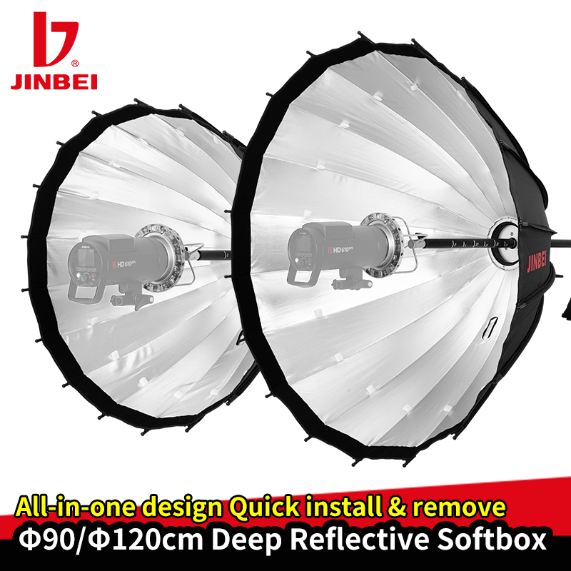 JINBEI 120cm Deep Reflective P - مراجعة Parabolic Umbrella Deep وسعره