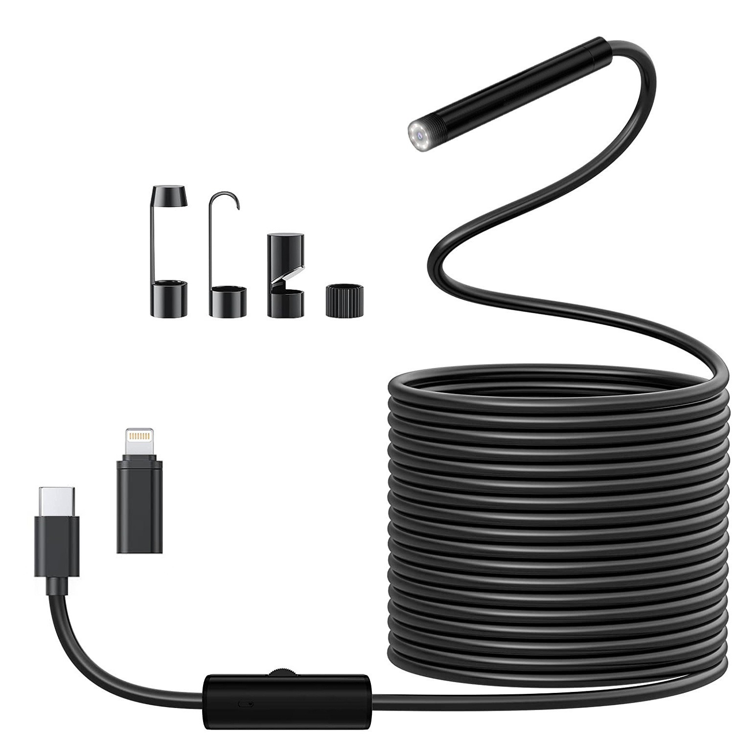 8mm Lens Industrial Endoscope, - مراجعة Macro Photography Led Lighting وسعره