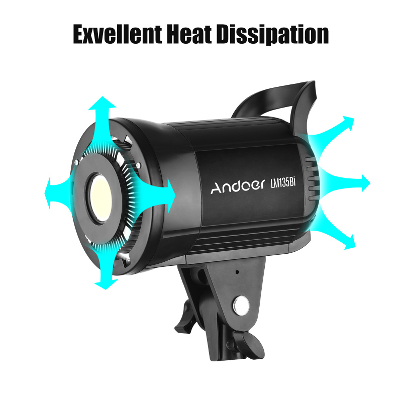 Andoer LM135Bi Portable LED Ph - مراجعة Photography Lighting System وسعره