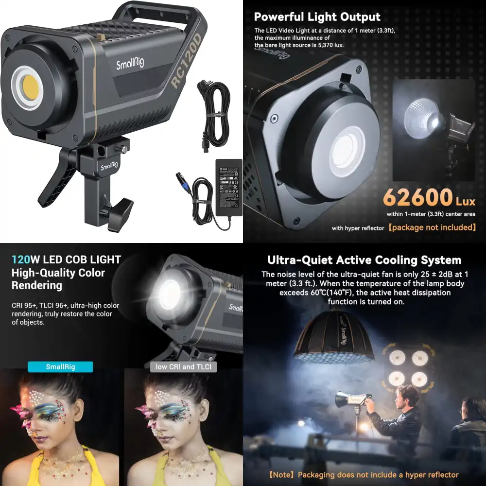 SmallRig RC 120D 120W COB LED  - مراجعة V Mount Battery وسعره