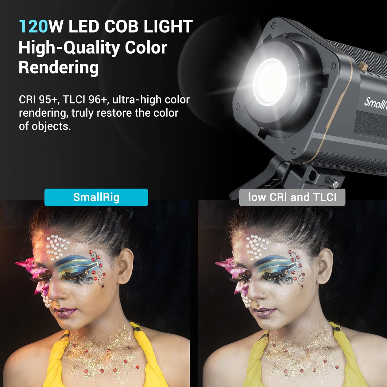 SmallRig RC 120D 120W COB LED  - مراجعة V Mount Battery وسعره