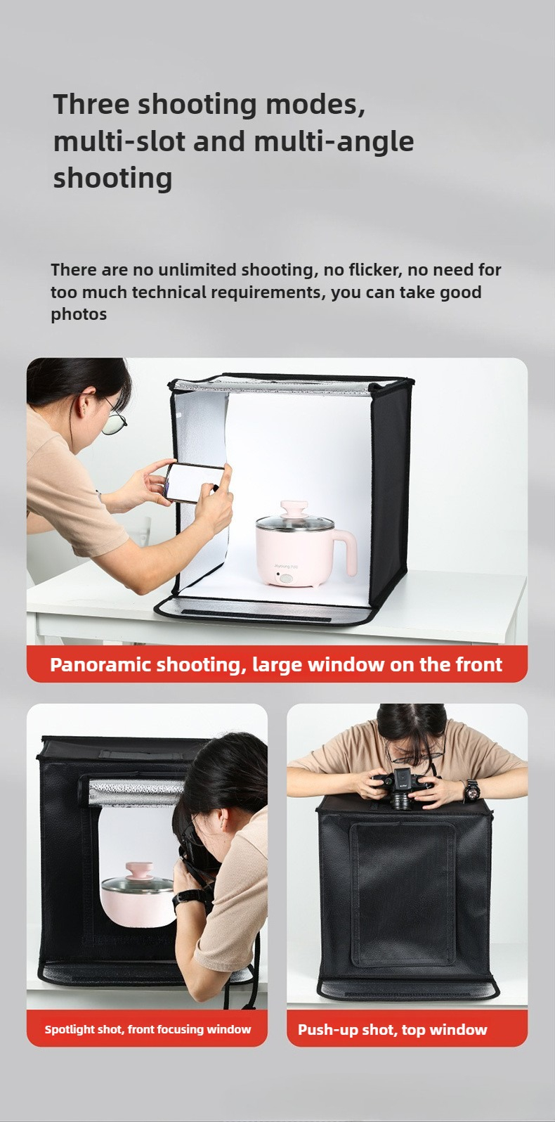 40cm Photography LED Studio Li - مراجعة Photography Lighting Case وسعره
