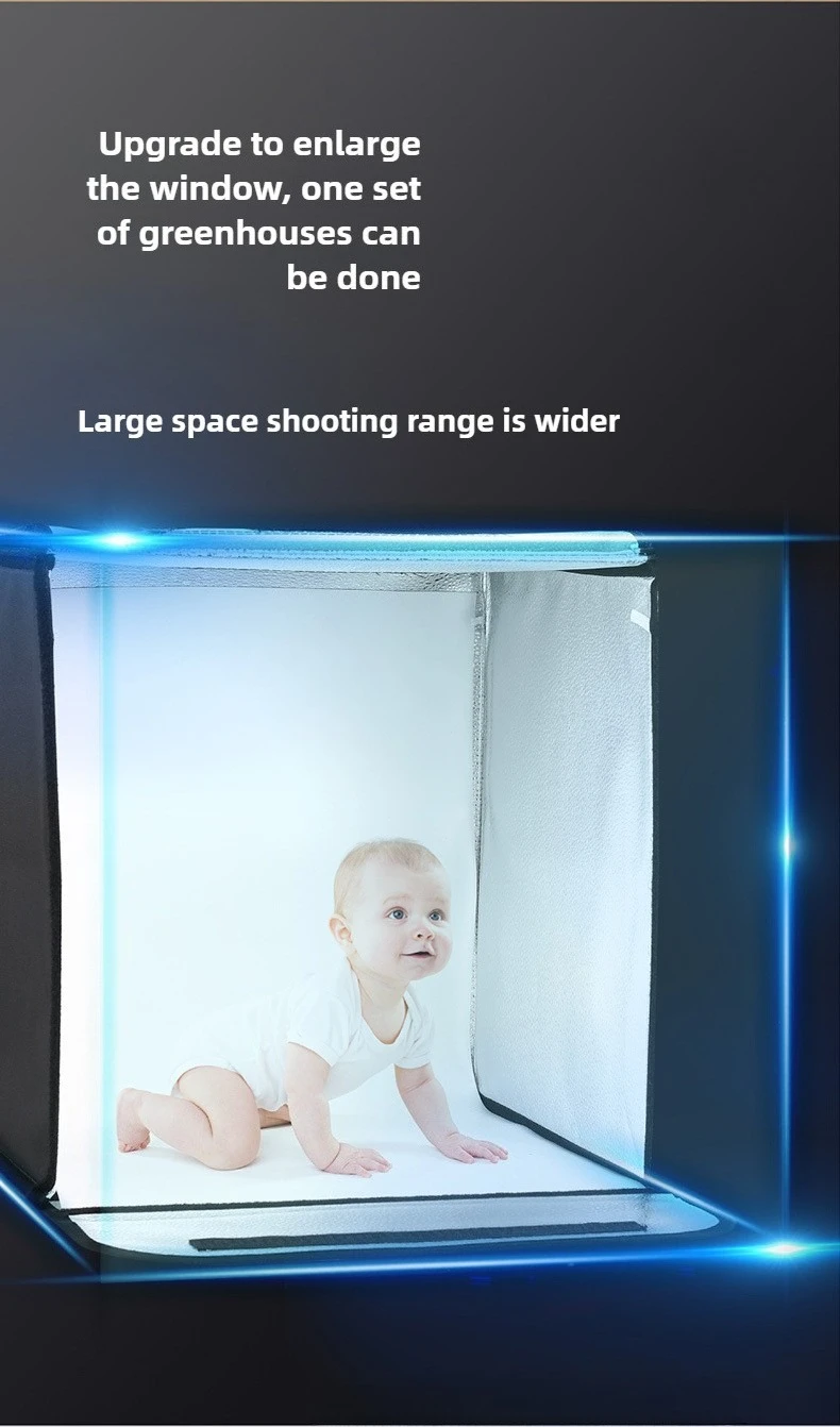 40cm Photography LED Studio Li - مراجعة Photography Lighting Case وسعره