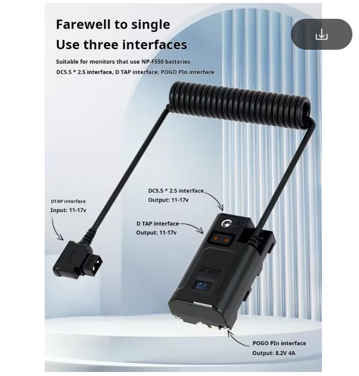 ZITAY D-TAP to NP-F550 Camera  - مراجعة Photography Lighting For Dummies وسعره