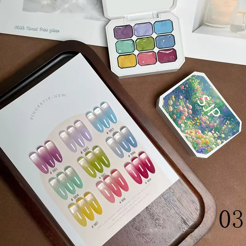 9 Colors Solid Nail Polish Pal - مراجعة Photography Lighting Gel وسعره
