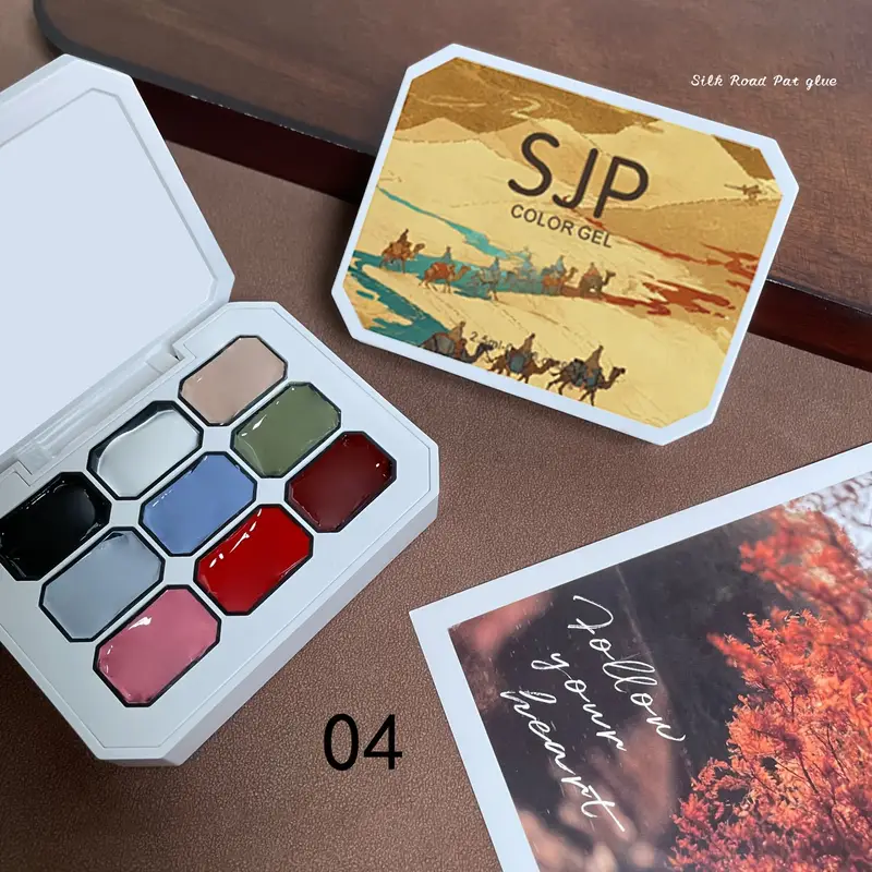 9 Colors Solid Nail Polish Pal - مراجعة Photography Lighting Gel وسعره