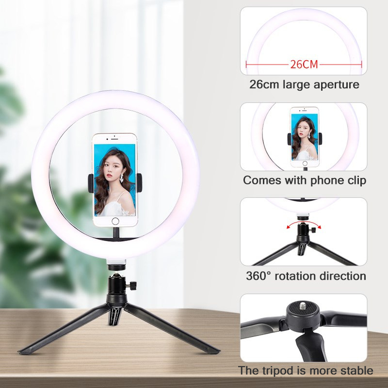 26cm 10 inch Led Ring Selfie L - مراجعة Macro Photography Lighting Kit وسعره