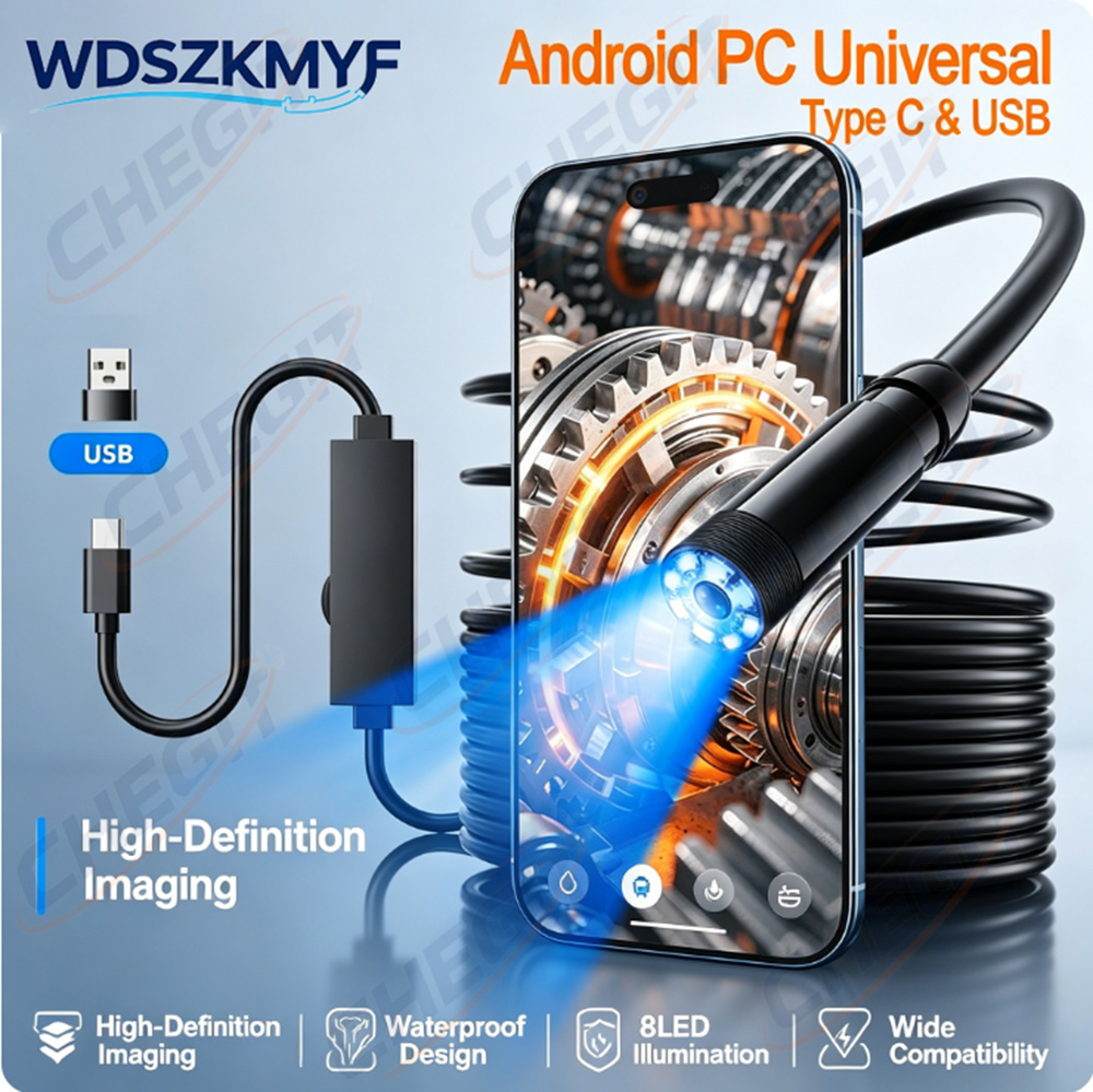 NEW USB Endoscope for OTG Andr - مراجعة Macro Photography Led Lighting وسعره