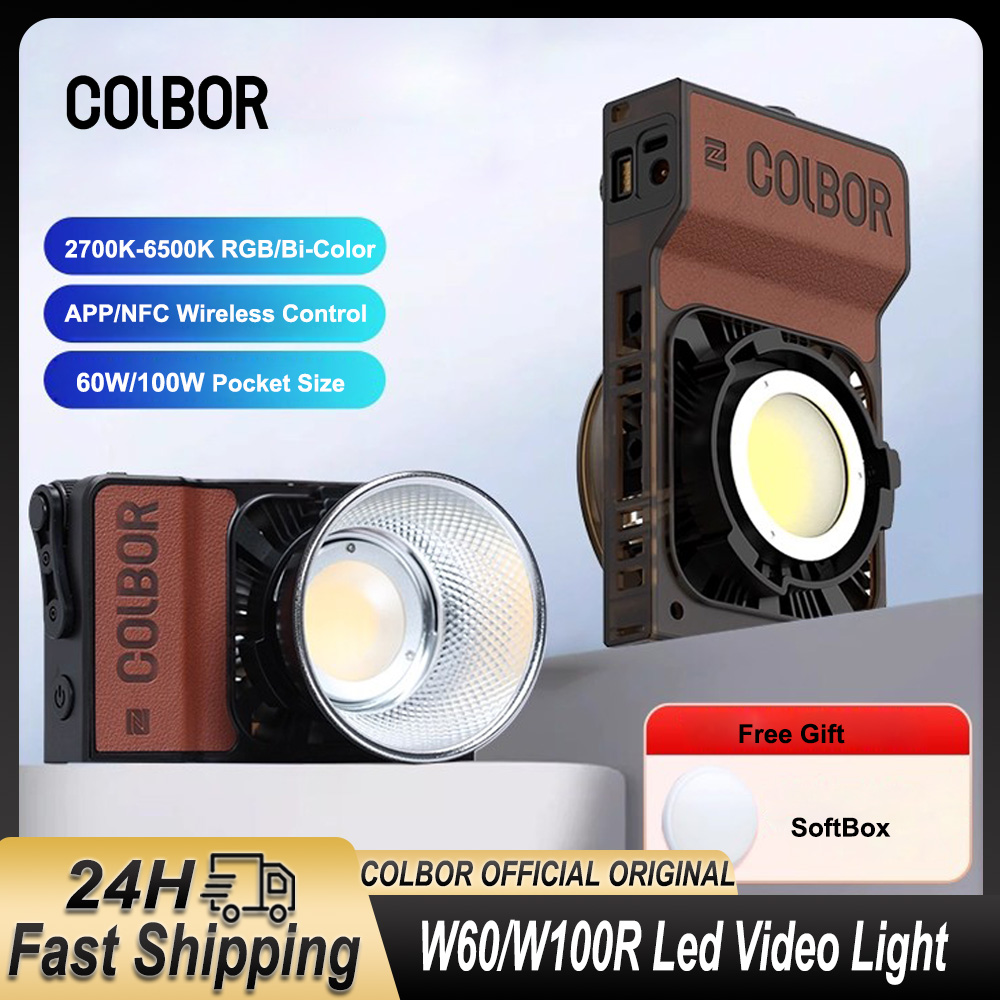 Colbor W60 W100R RGB LED Video - مراجعة Photography Lighting System وسعره
