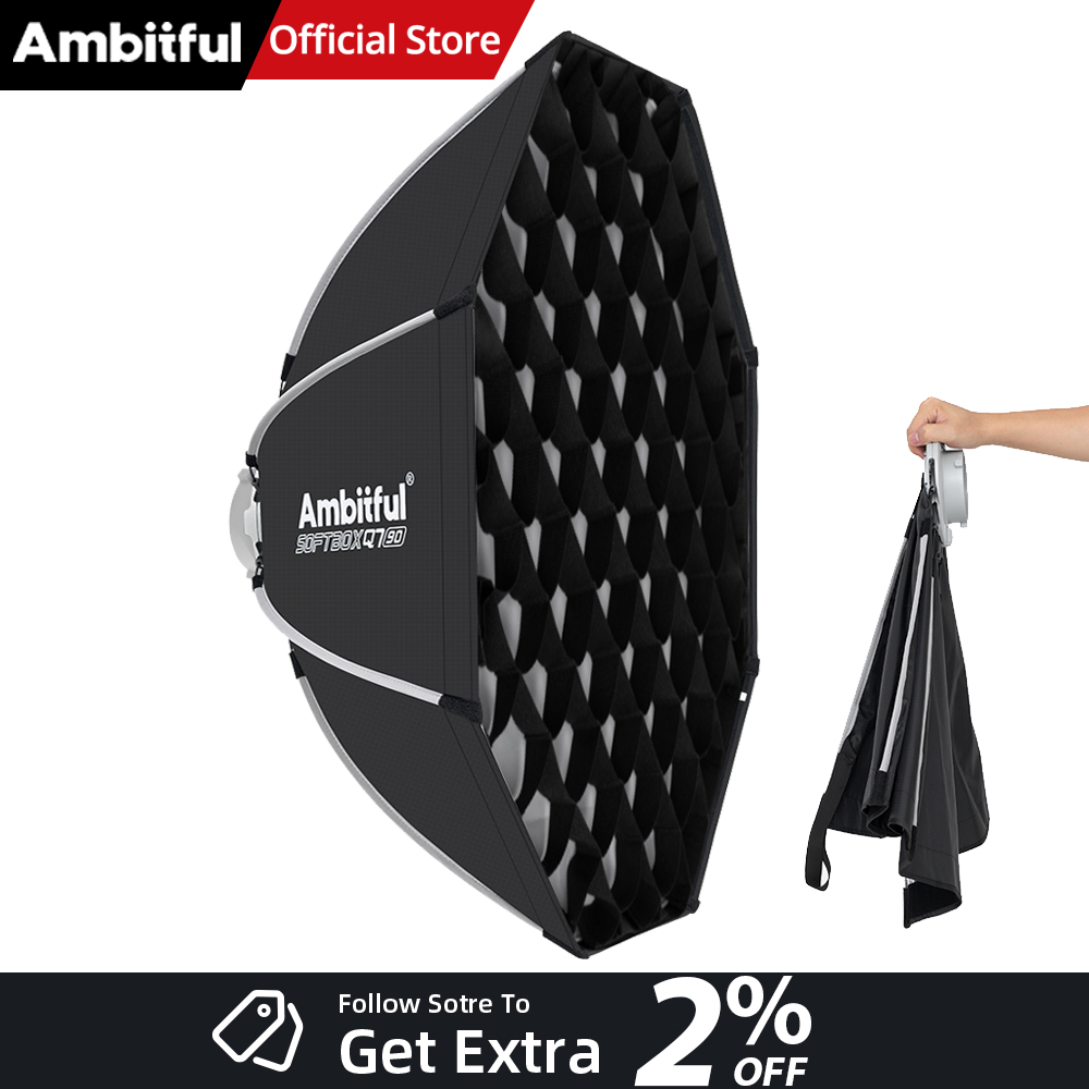 AMBITFUL Q7II 55/65/90cm Bowen - مراجعة Photography Lighting Case وسعره
