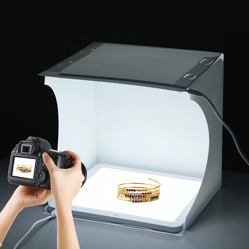 20cm Portable Photobox Photogr - مراجعة Photography Lighting Case وسعره