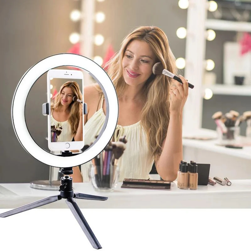 Dimmable26cm LED Ring Light Ki - مراجعة Macro Photography Lighting Kit وسعره