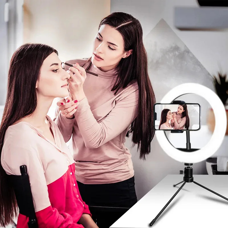 Dimmable26cm LED Ring Light Ki - مراجعة Macro Photography Lighting Kit وسعره