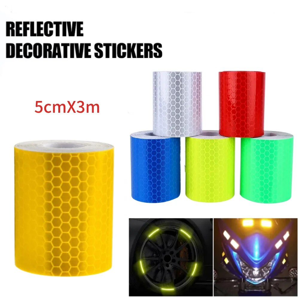 Reflective Warning Tape 5cm*3m - مراجعة Photography Lighting Grid وسعره