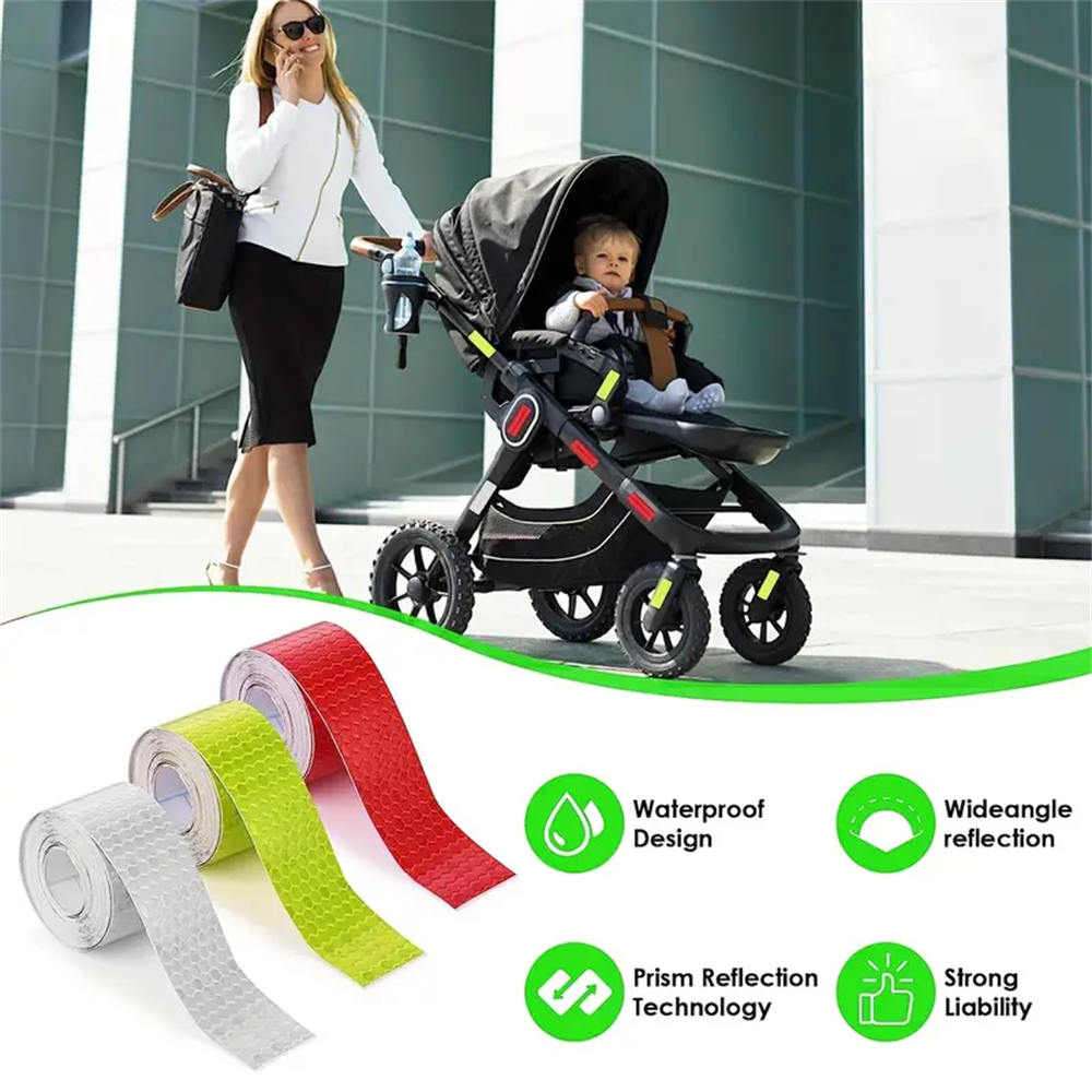 Reflective Warning Tape 5cm*3m - مراجعة Photography Lighting Grid وسعره
