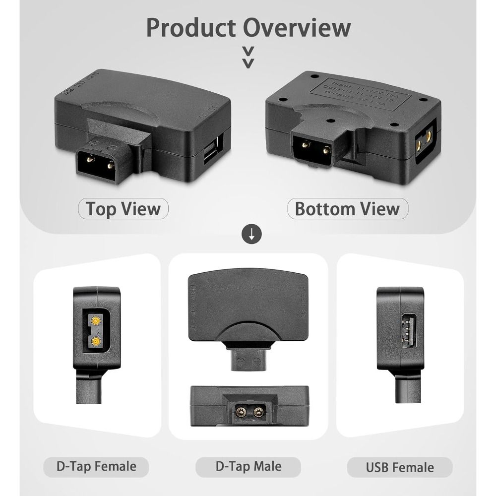 11V-17V D Tap to USB Adapter 5 - مراجعة V Mount Battery وسعره