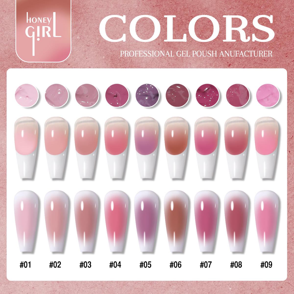 1pc 9 Colors Pink Patting gel  - مراجعة Photography Lighting Gel وسعره