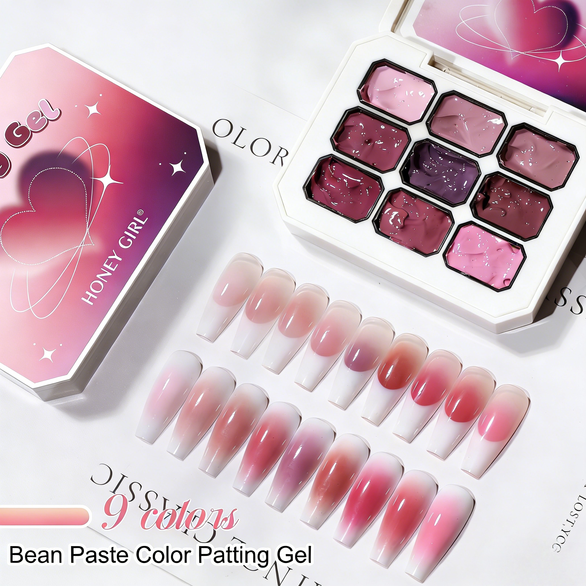 1pc 9 Colors Pink Patting gel  - مراجعة Photography Lighting Gel وسعره