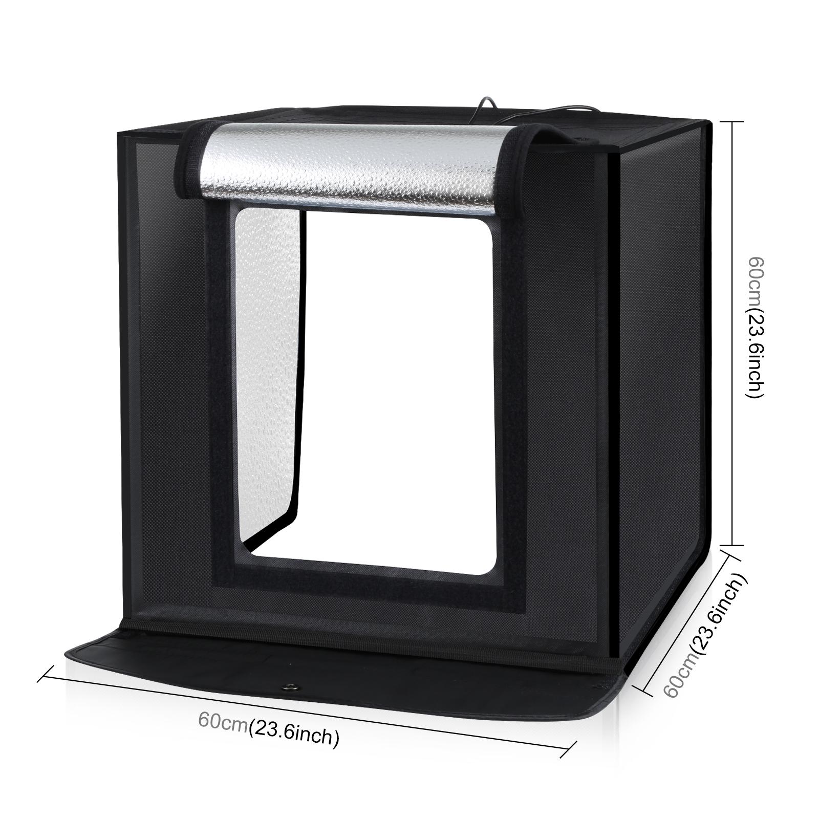 PULUZ 60cm Photo Studio Light  - مراجعة Photography Lighting Case وسعره