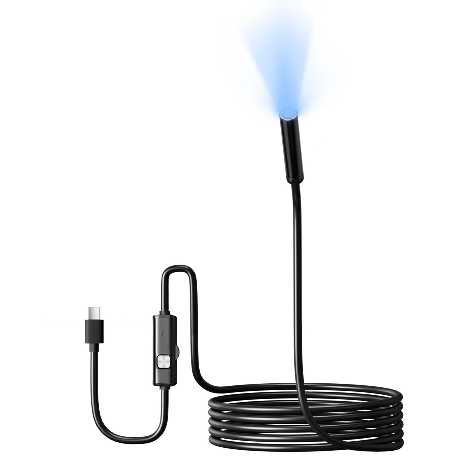 Type-c 5.5/7mm Endoscope Scope - مراجعة Macro Photography Led Lighting وسعره