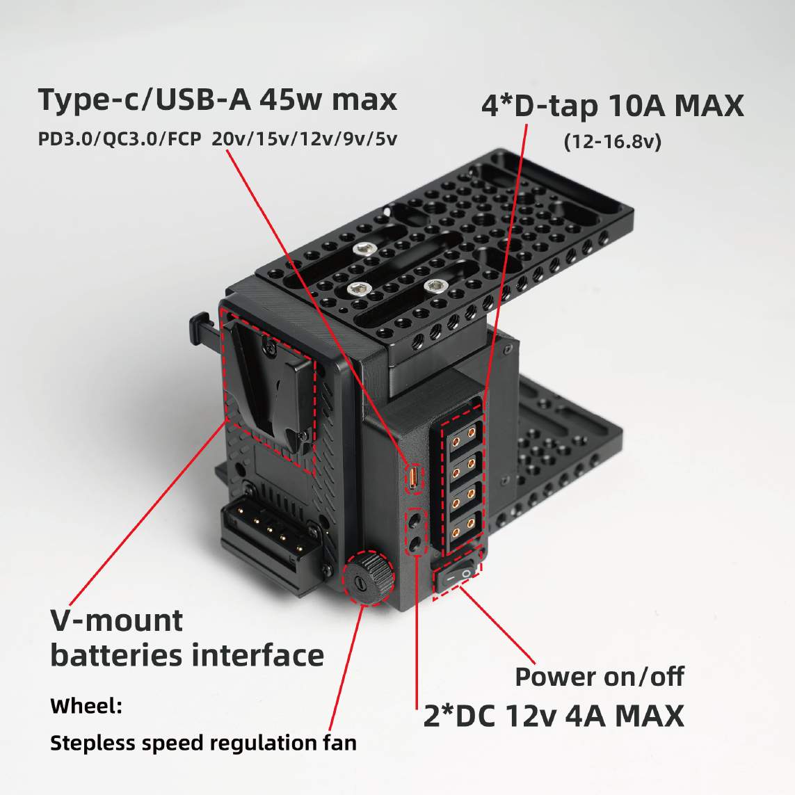 For Canon Nikon Sony Panasonic - مراجعة V Mount Battery وسعره