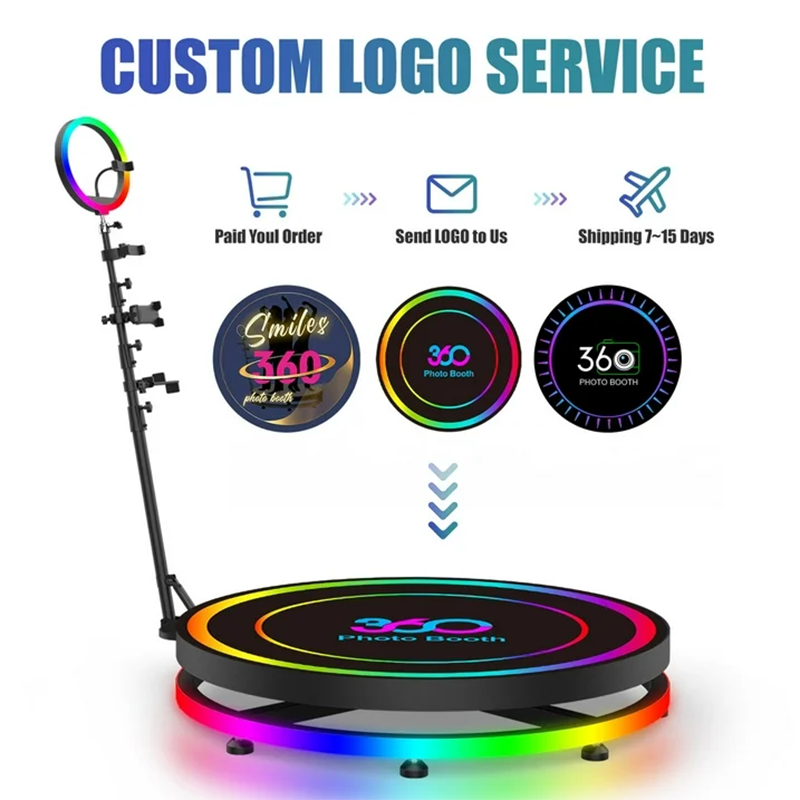 360 Photo Booth with Flight Ca - مراجعة Photography Lighting Case وسعره
