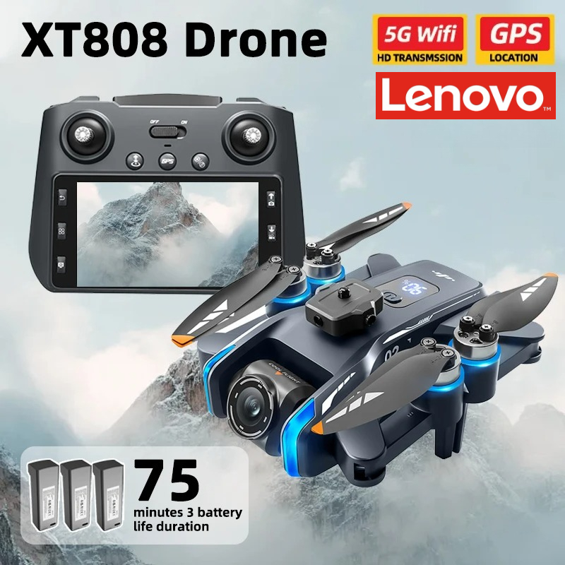 Lenovo XT808 Pro MAX Drone 4K  - مراجعة Photography Lighting System وسعره