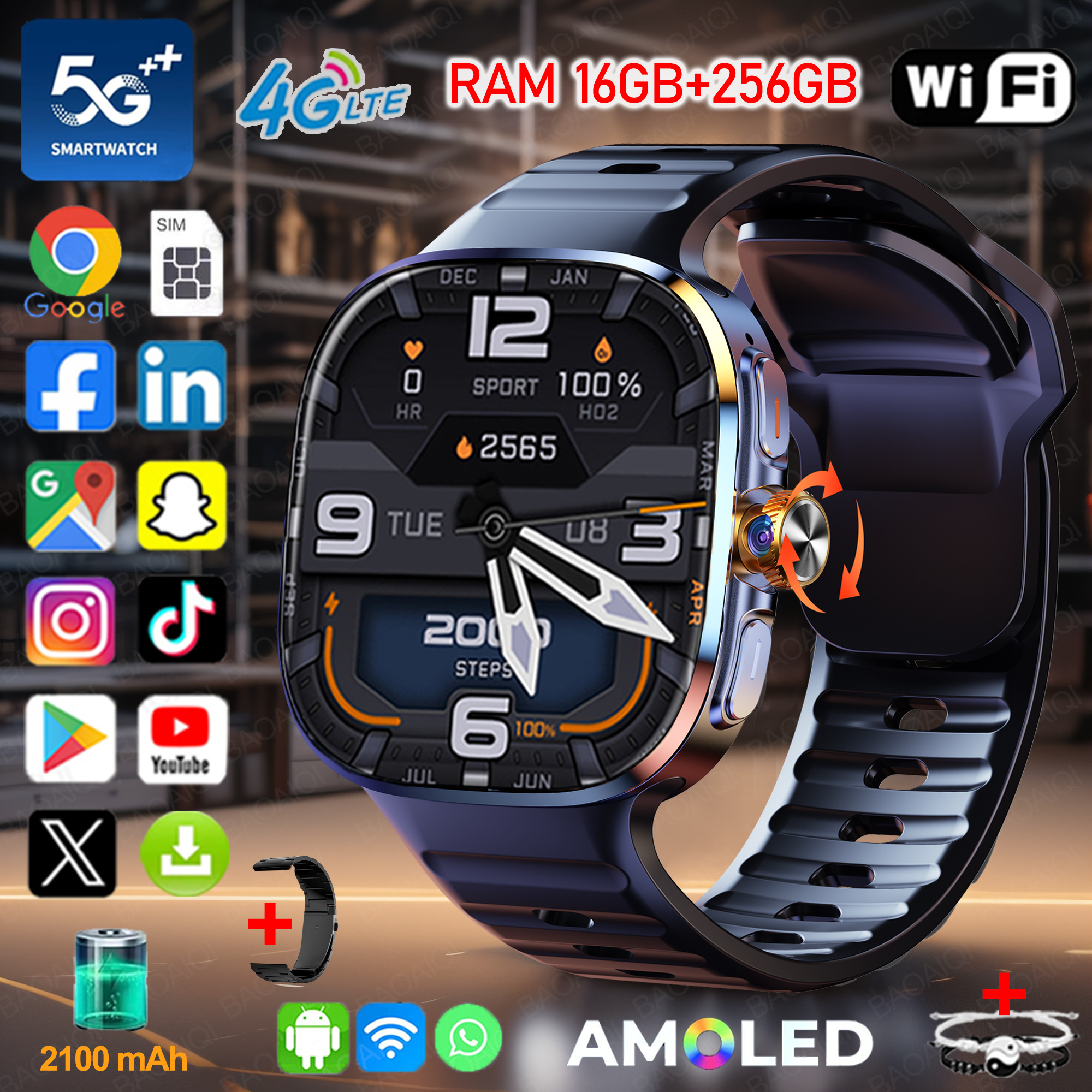 New Large Screen Smartwatch 4G - مراجعة Photography Lighting Gel وسعره