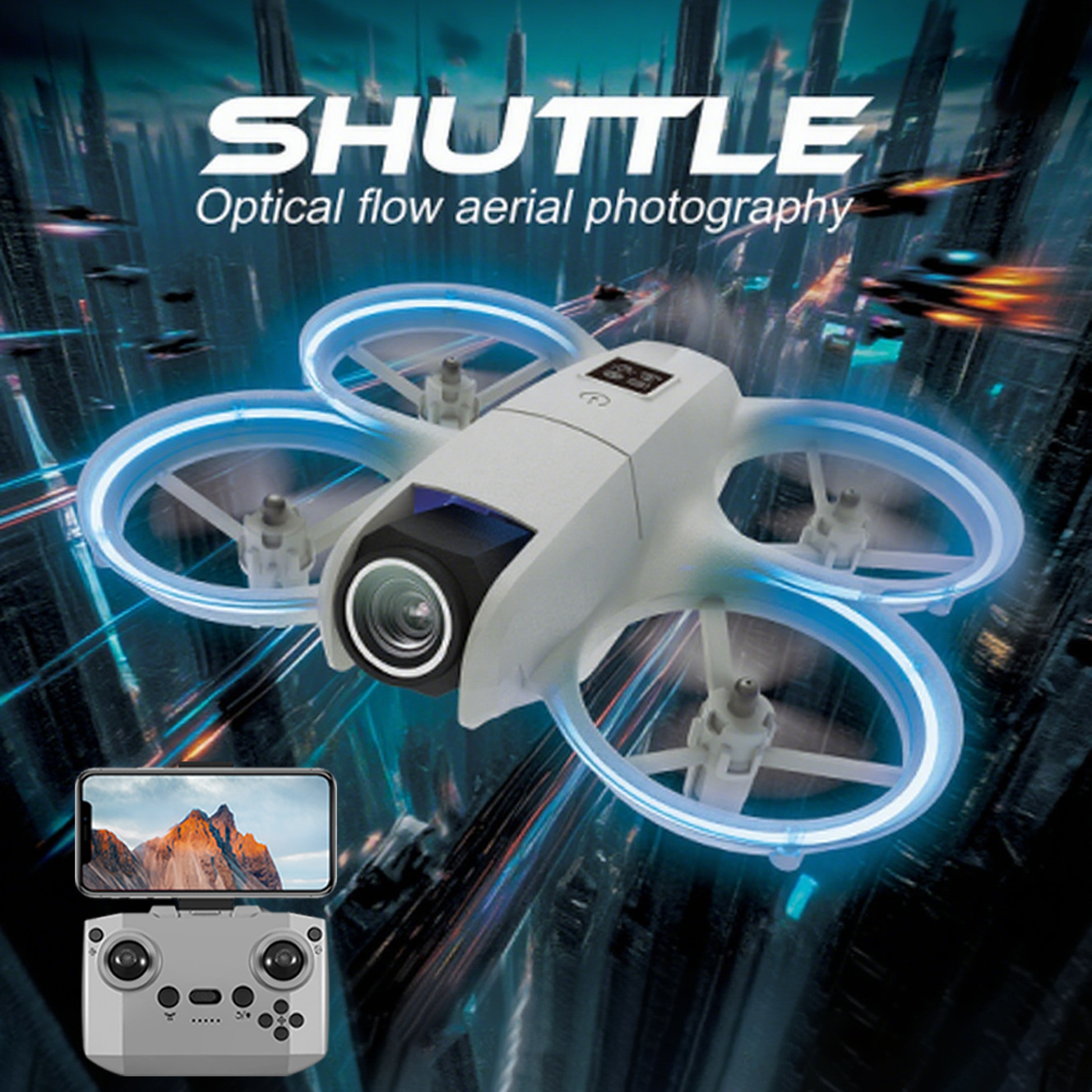 NEW 2026 Mini Foldable Drone W - مراجعة Photography Lighting Position وسعره