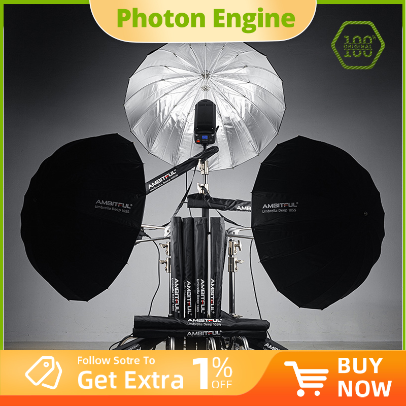 AMBITFUL 105cm 130cm 160cm Dee - مراجعة Parabolic Umbrella Deep وسعره